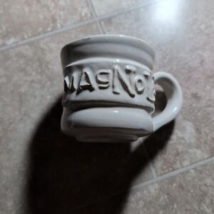 MAGNOLIA Coffee Mug Stoneware Hand Made Black Oak Art Magnolia Market Waco Texas